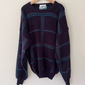Uniform Code Mens Sweater Size XL Coogi Style Grandpacore 90s Vintage‎